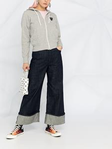 commedesgarçonsplay Comme Des Garçons Play Hoodie met overslag - Grijs