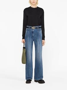 high-waist wide-leg jeans - Blauw