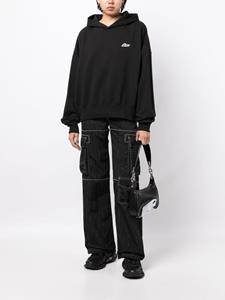 We11done Hoodie met geborduurd logo - Zwart