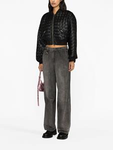 R13 Jeans met wijde pijpen - Zwart