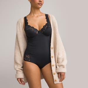 ANNE WEYBURN Body in microvezel en kant, Anthea