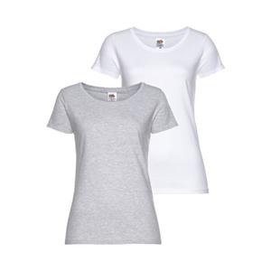 Fruit of the Loom Shirt met ronde hals Lady Fit Premium (2-delig, Set van 2)