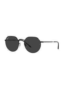 Ray-Ban Jack zonnebril met rond montuur - Zwart
