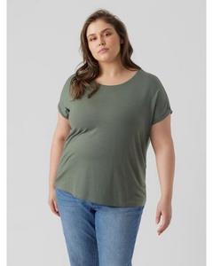 Vero Moda Curve Rundhalsshirt "VMAYA PLAIN SS TOP GA NOOS CURVE"