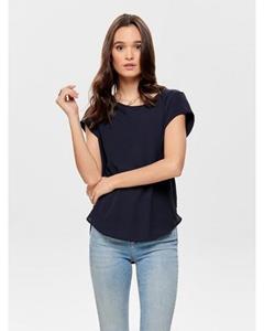 Blouse met korte mouwen ONLVIC S/S SOLID TOP NOOS PTM