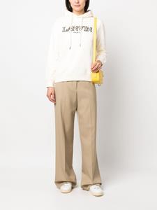 Lanvin Hoodie met geborduurd logo - Beige