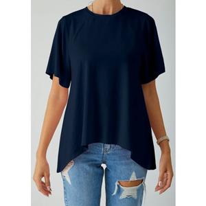 LTB Rundhalsshirt "YATECE", mit asymmetrischem Zipfelsaum