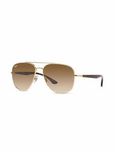 Ray-Ban RB3683 zonnebril met piloten montuur - Bruin