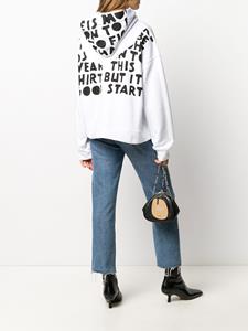 Maison Margiela Hoodie met tekst - Wit