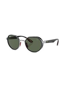 Ray-Ban x Scuderia Ferrari zonnebril met geometrisch montuur - Zilver