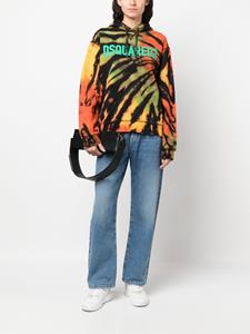 DSQUARED2 Hoodie met abstracte print - Zwart