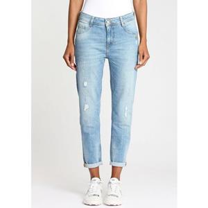 Relax fit jeans 94AMELIE CROPPED met verkorte pijen en gerafelde rand bij de zoomrand