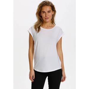 Saint Tropez Rundhalsshirt, Basic in edler LYOCELL Qualität
