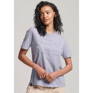 Superdry Shirt met ronde hals EMBOSSED VL T SHIRT