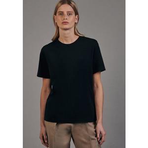 seidensticker T-Shirt Schwarze Rose Kurzarm Rundhals Uni