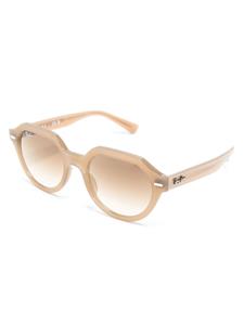 Ray-Ban Zonnebril met rond montuur - Beige