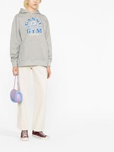 GANNI Hoodie met print - Grijs