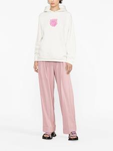 GANNI Hoodie met logopatch - Wit