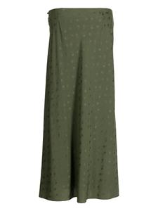 Midi-rok met jacquard - Groen