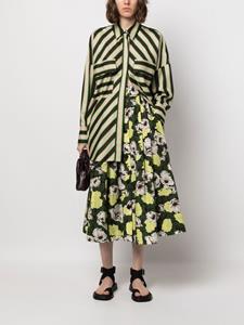 MSGM Rok met camouflageprint - Groen