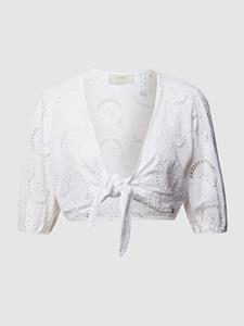 Korte blouse in wikkellook