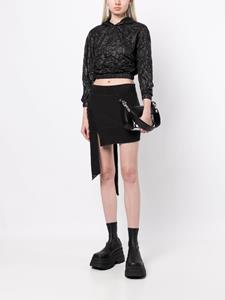 We11done Blouse met gekreukt effect - Zwart
