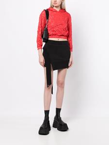 We11done Blouse met gekreukt effect - Rood