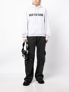 We11done Hoodie met logoprint - Grijs