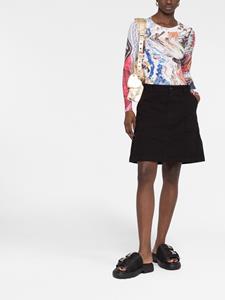Balenciaga Rok met A-lijn - Zwart
