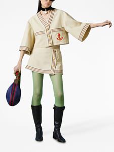 Gucci Mini-rok met gestreepte afwerking - Beige
