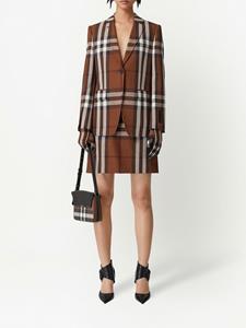 Burberry Geruite blouse - Bruin