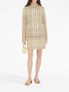 Burberry Geruite rok - Beige