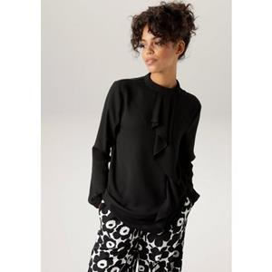 Aniston CASUAL Blouse met lange mouwen met kleine volant voor