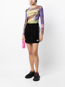 aapeby*abathingape AAPE BY *A BATHING APE Mini-rok met logopatch - Zwart