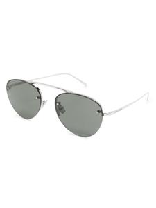 Saint Laurent Eyewear SL 575 zonnebril met rond montuur - Zilver