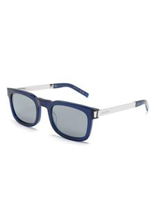saintlaurenteyewear Saint Laurent Eyewear Zonnebril met vierkant montuur - Blauw