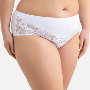 LA REDOUTE COLLECTIONS PLUS Hoge slip in microvezel en kant