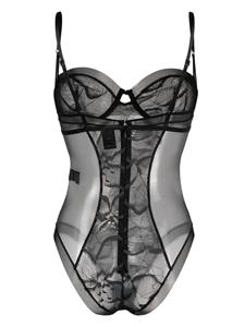 calvinklein Calvin Klein Doorzichtige body - Zwart