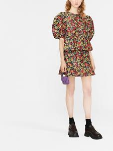GANNI Rok met bloemenprint - Rood