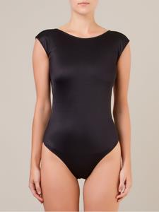 Brigitte open back bodysuit - Zwart
