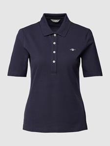 Gant Poloshirt "SLIM SHIELD KA PIQUE POLO", mit grafischer Logostickerei auf der Brust