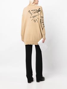Y's Vest met verlaagde schouders - Bruin