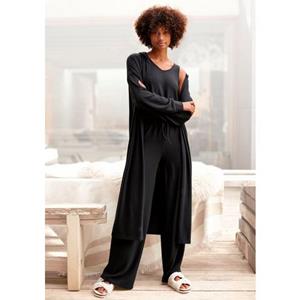 Lascana Lang vest van zacht breiwerk, loungewear