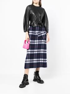 natashazinko Natasha Zinko Geruite midi-rok - Blauw