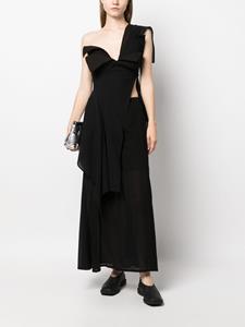 yohjiyamamoto Yohji Yamamoto Semi-doorzichtige blouse - Zwart