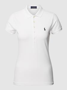 Polo Ralph Lauren Slim fit poloshirt met logostitching, model 'JULIE'