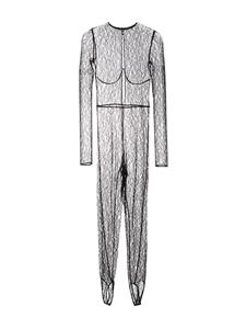kikidemontparnasse Kiki de Montparnasse Catsuit van kant - Zwart