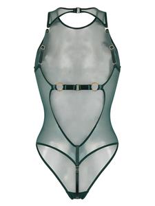 Bordelle Doorzichtige body - Groen