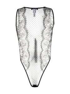 dolce&gabbana Dolce & Gabbana Doorzichtige bodysuit - Zwart