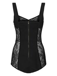 dolce&gabbana Dolce & Gabbana Body met sweetheart hals - Zwart